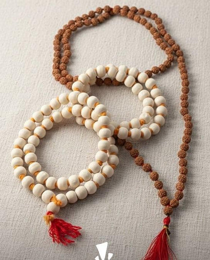 Rudraksh and Tulsi Mala