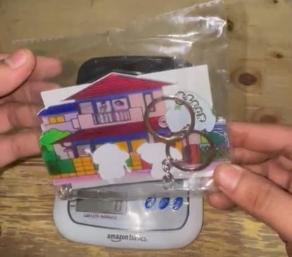 Shinchan & Shiro Acrylic Keychain Wall Hanger